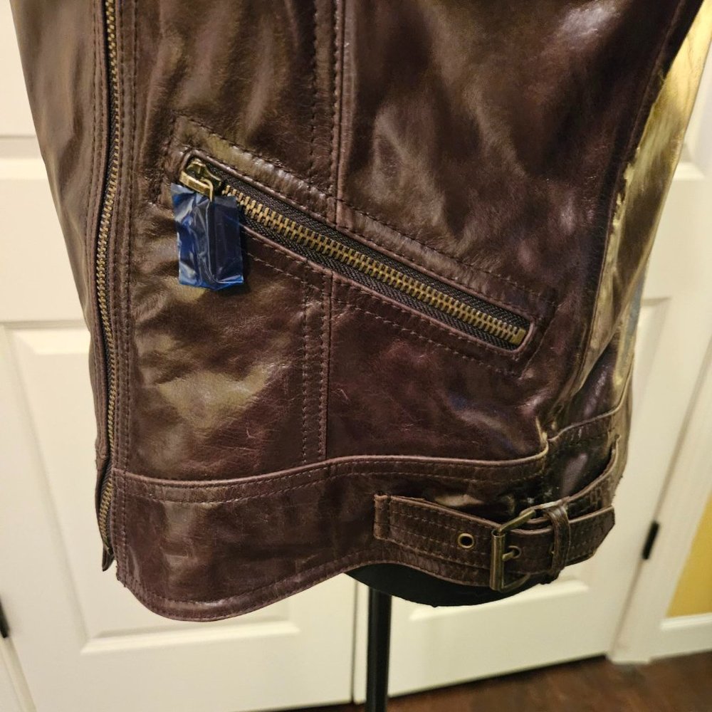 Gorgeous Chocolate Brown Bomber Jacket by Laundry - Picture 6 of 9
